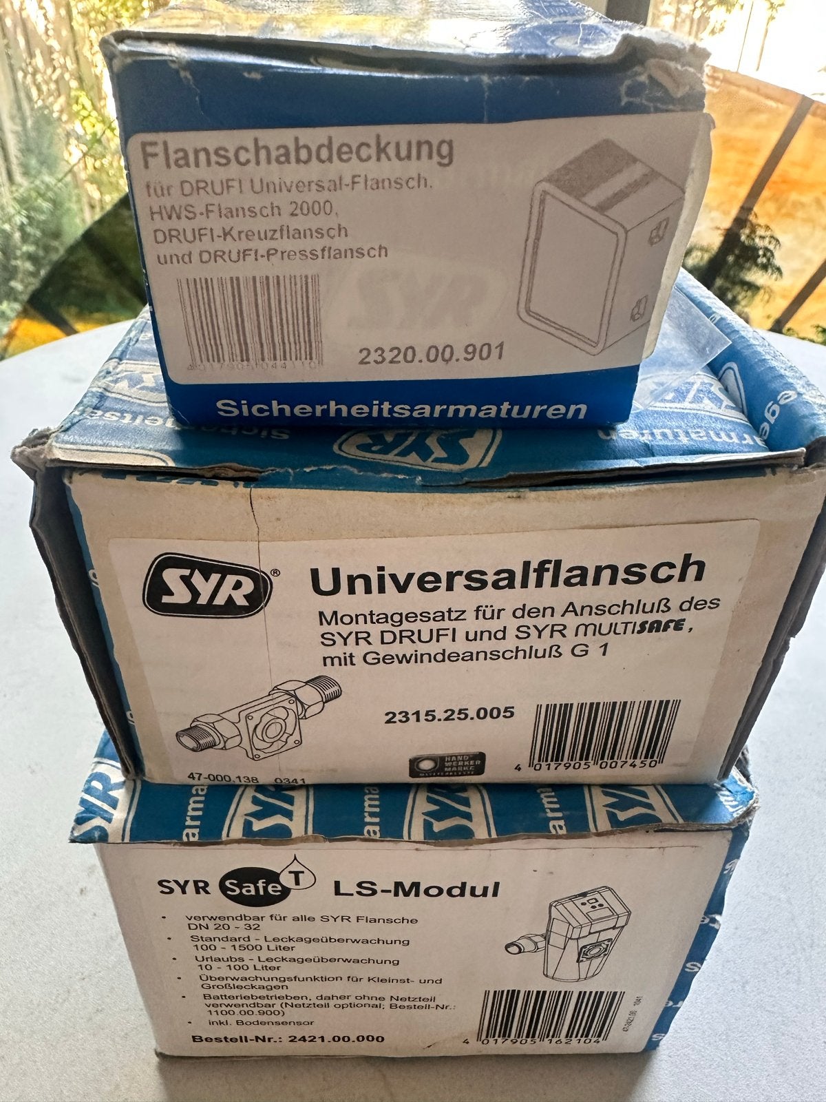 Syr Veiligheidsarmaturen Set: Flens, Flansafdekking, LS-Modu, Ophalen of Verzenden, Nieuw, Koper, Overige typen