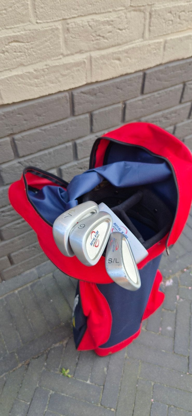 Golf tas met clubs - Royal Star KINDERSET, Ophalen of Verzenden, Gebruikt, Tas, Overige merken