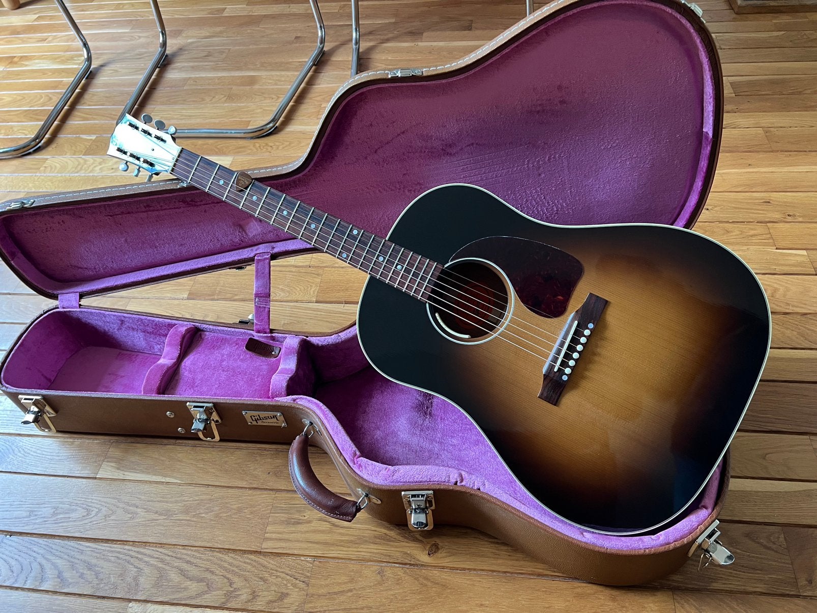 Gibson J45 true vintage (2015) Banner met Anthem, Ophalen of Verzenden, Gebruikt, Western- of Steelstringgitaar, Met (piezo-)element