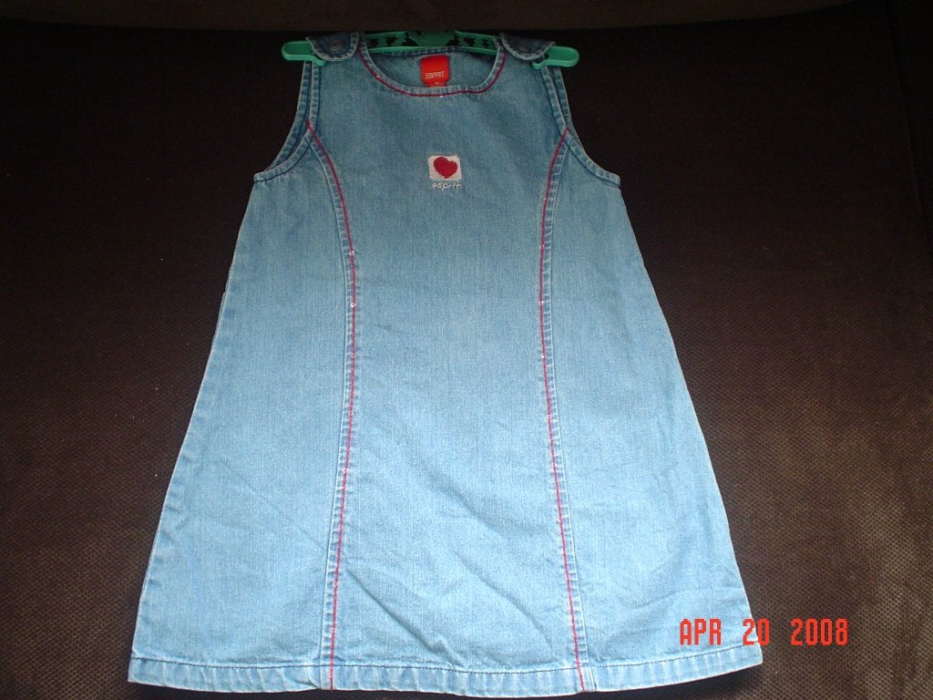 Esprit Spijkerjurkje, Kinderen en Baby's, Babykleding | Maat 86, Verzenden, Zo goed als nieuw, Meisje, Jurkje of Rokje