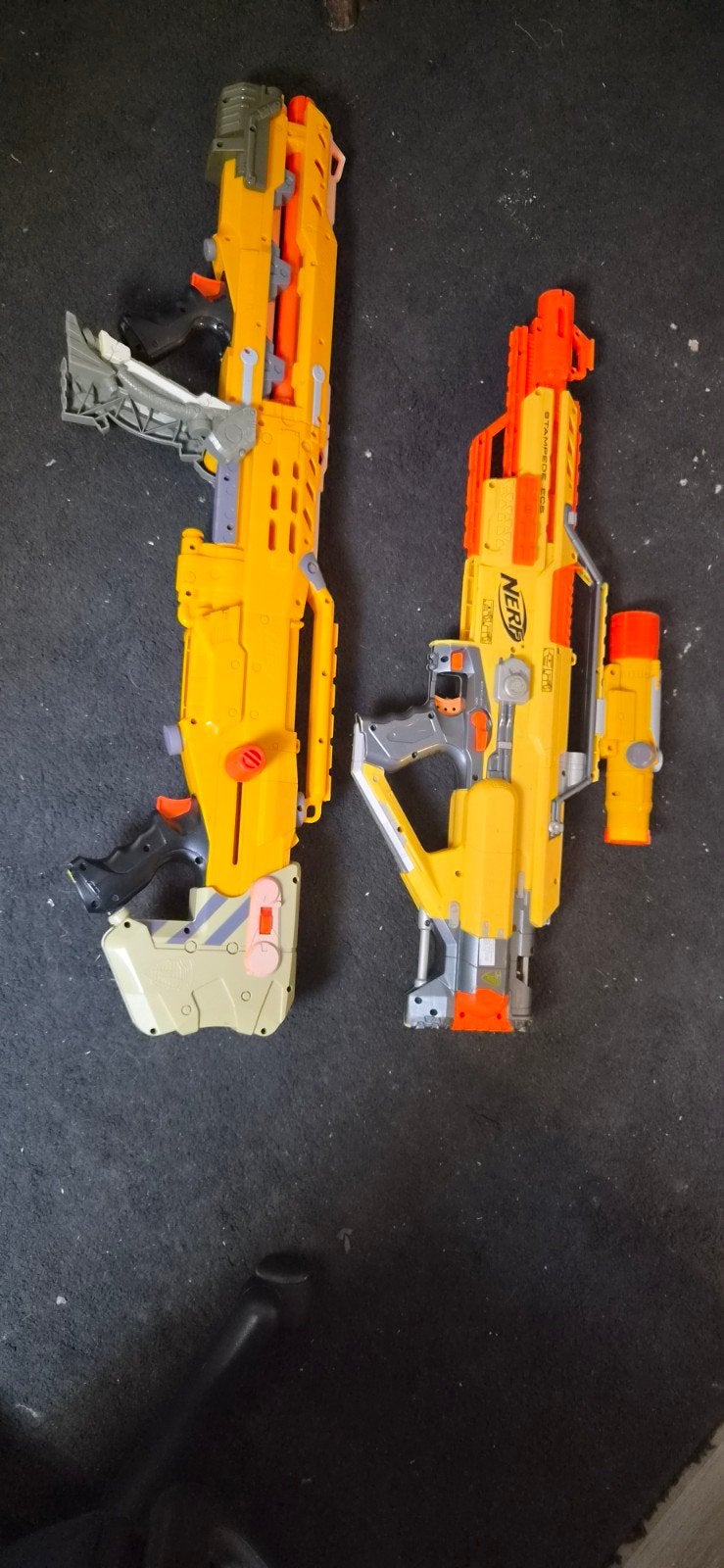 Gave Nerf N-Strike Blaster Set: Longshot CS-6 & Stampede ECS, Ophalen, Zo goed als nieuw