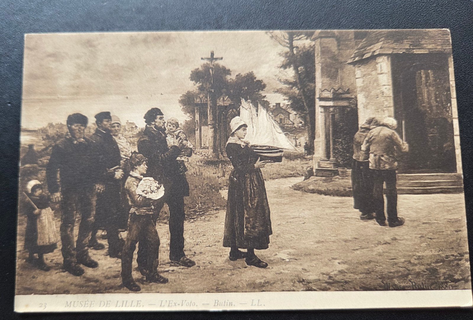 L'Ex-Voto - Ulysse Butin - 1880, Verzenden, Voor 1920, Ongelopen, Overige thema's
