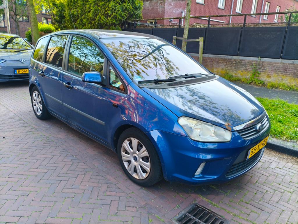 Ford C-Max 2.0 107KW AUT 2007 Blauw panorama dak, Auto's, 145 pk, 4 cilinders, Blauw, Origineel Nederlands