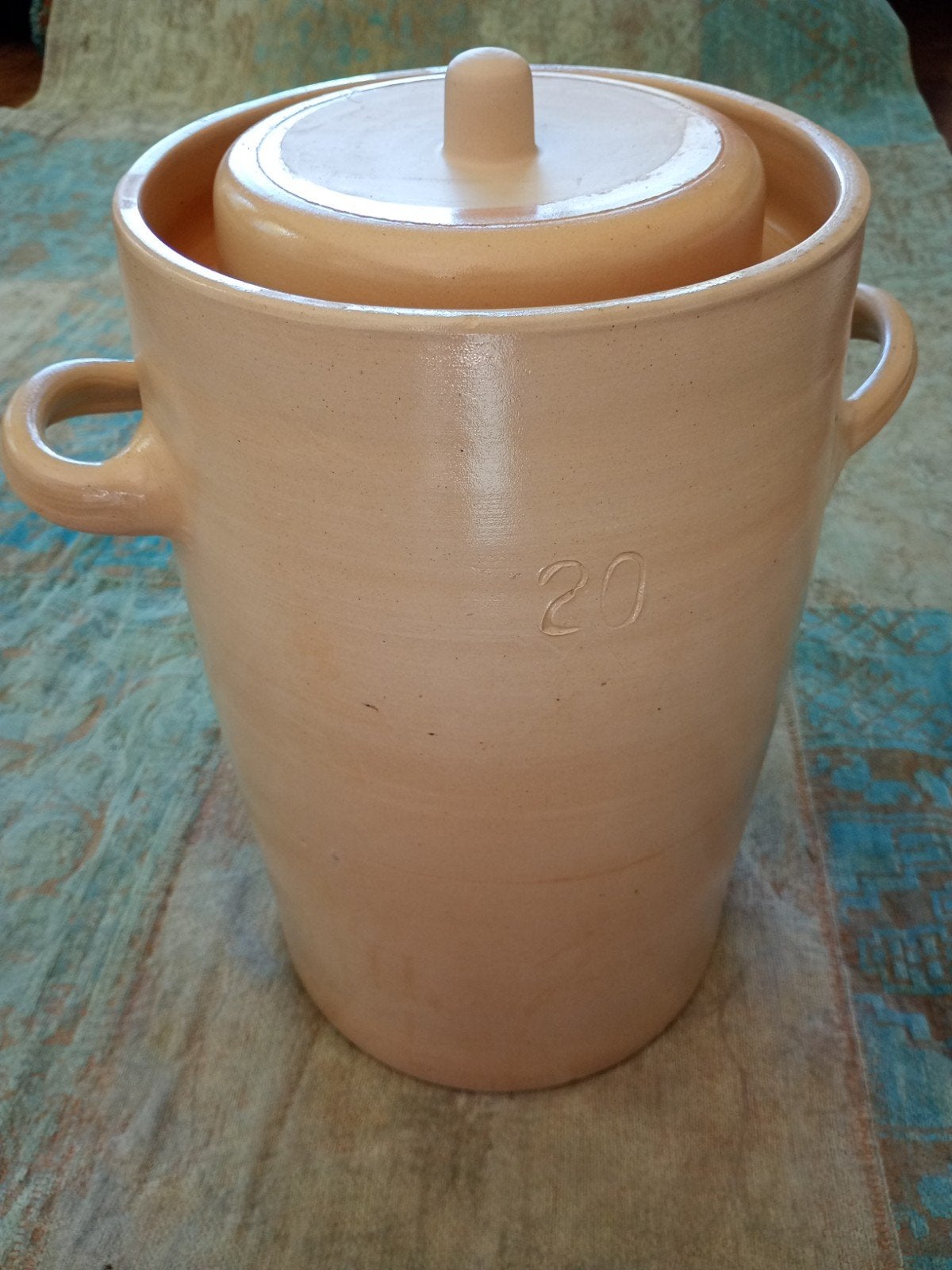 Zuurkoolpot 20 liter, Huis en Inrichting, Ophalen, Gebruikt, Steen/keramiek