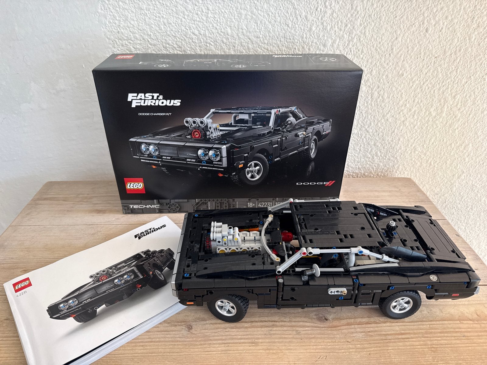 LEGO Technic Fast & Furious Dom's Dodge Charger R/T 42231, Lego, Ophalen of Verzenden, Zo goed als nieuw, Complete set