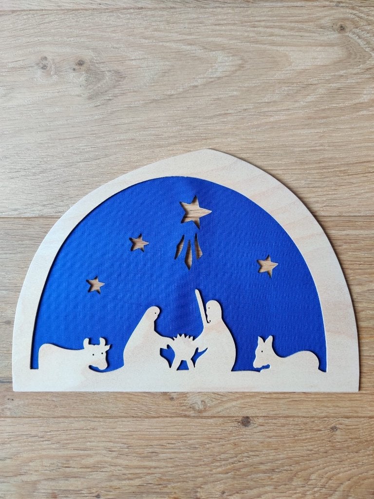 Silhouet De Noest Kerstmis, Ophalen, Gebruikt, Wanddecoratie