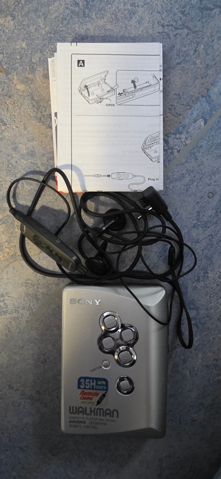 Sony Walkman WM-EX505 met afstandsbediening en doos, Ophalen of Verzenden, Walkman