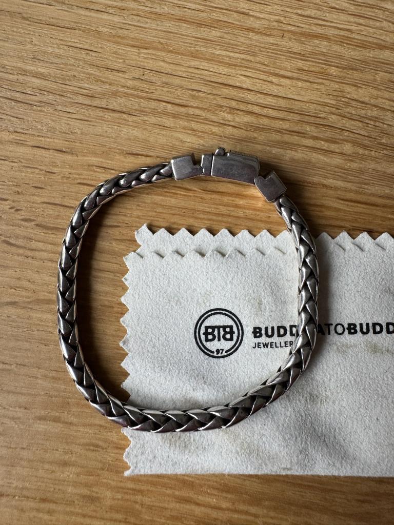Buddah to Buddah armband George XS 19,5cm, Ophalen of Verzenden, Zo goed als nieuw, Zilver, Zilver