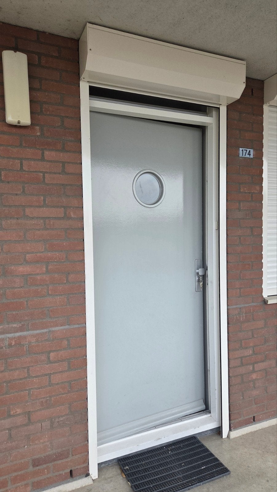 Rolluik voordeur, Ophalen, Wit, Minder dan 100 cm