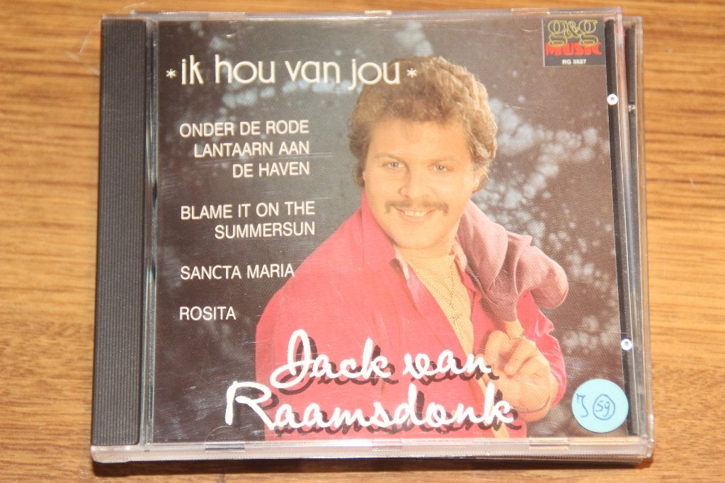 jack van raamsdonk ik hou van jou, Ophalen of Verzenden, Gebruikt, Levenslied of Smartlap