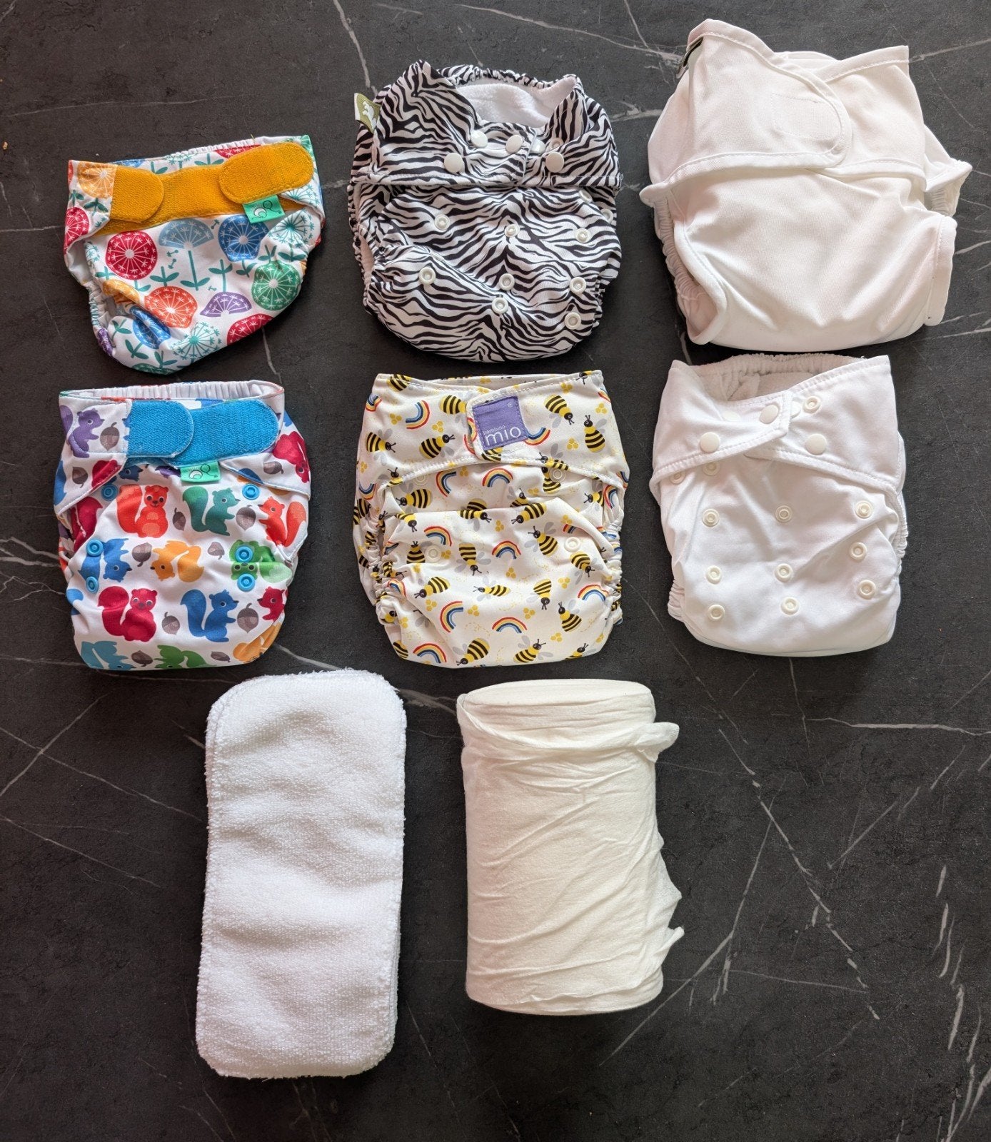 Wasbare luiers: Little Lamb, Totsbots, B. Mio + accessoires, Ophalen of Verzenden, Zo goed als nieuw