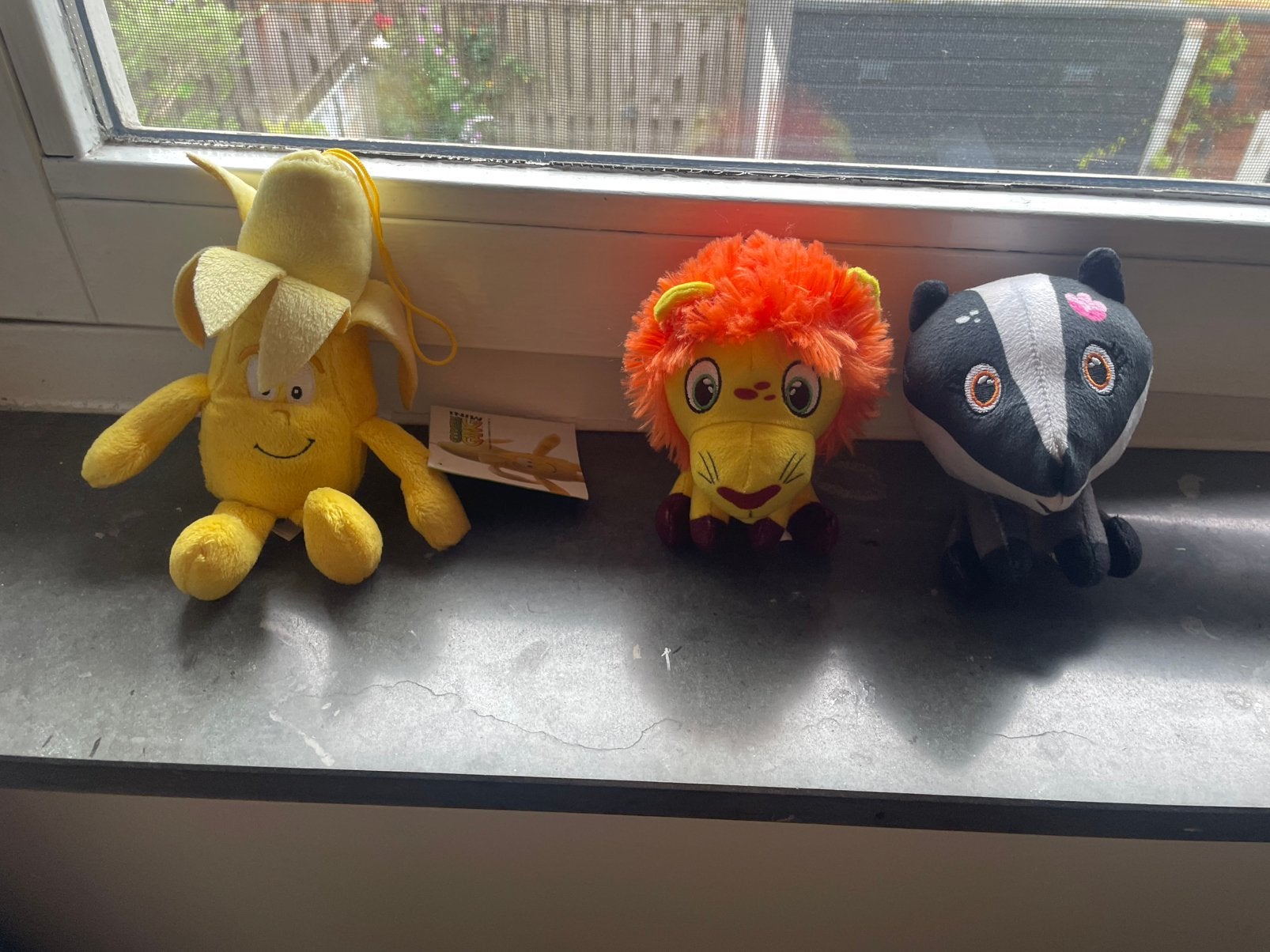 Lidl mini’s mini knuffels knuffel leeuw banaan fruit dieren, Ophalen of Verzenden, Zo goed als nieuw