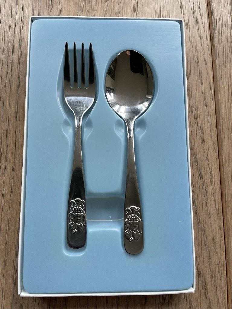 Leuke kinderbestekset van Amefa, Kinderbestek, Bestekset, Ophalen of Verzenden, Zo goed als nieuw