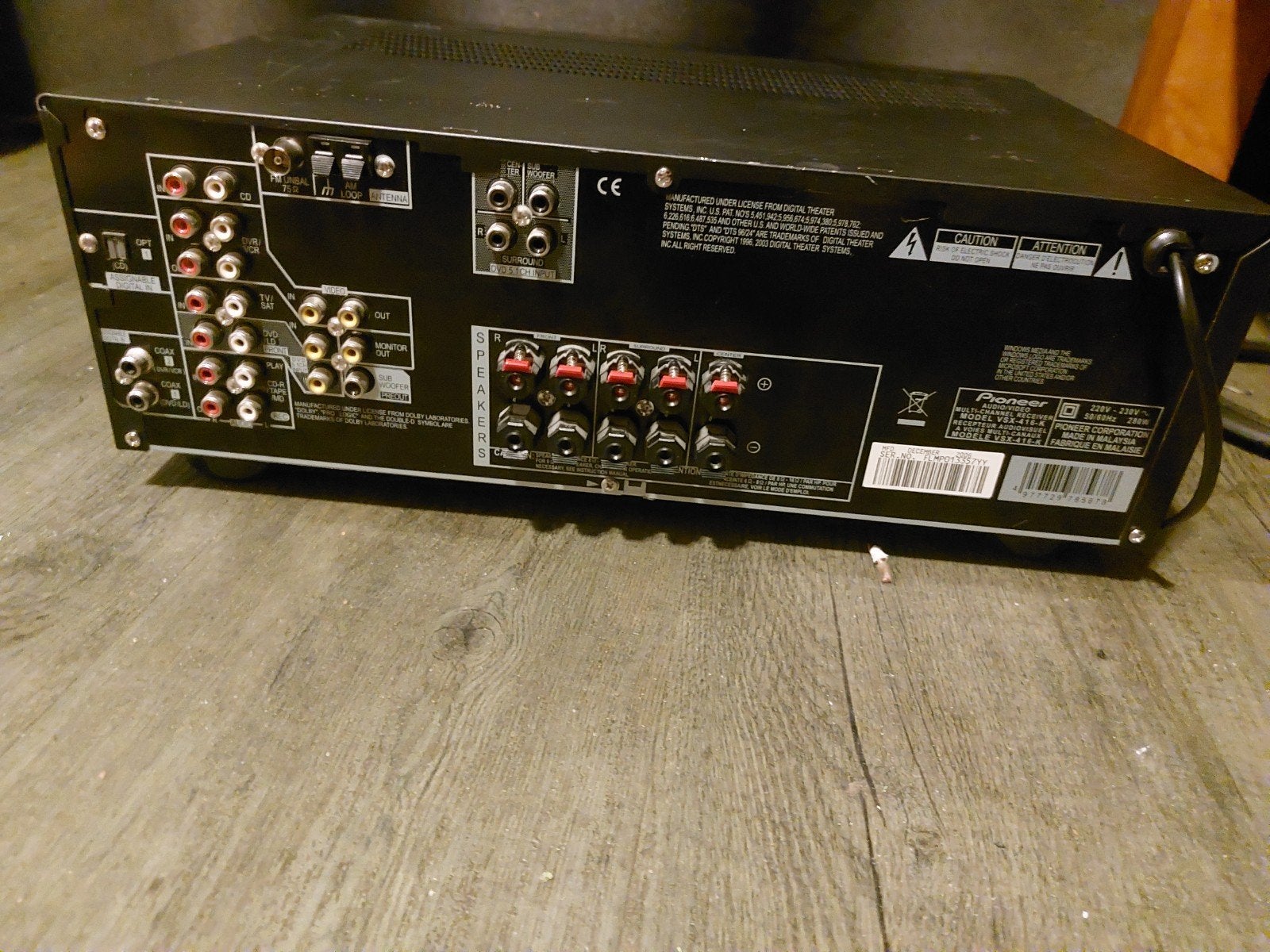 Pioneer VSX-416-K 5.1 Surround Versterker 280W, Audio, Tv en Foto, Gebruikt, Ophalen of Verzenden, Pioneer, 120 watt of meer