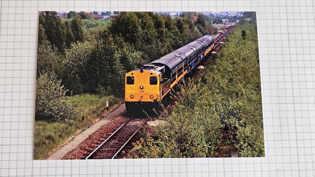 Foto TREIN NS Nederlandse Spoorwegen Diesel Loc 2245, Verzenden, Gebruikt, Trein, Overige typen