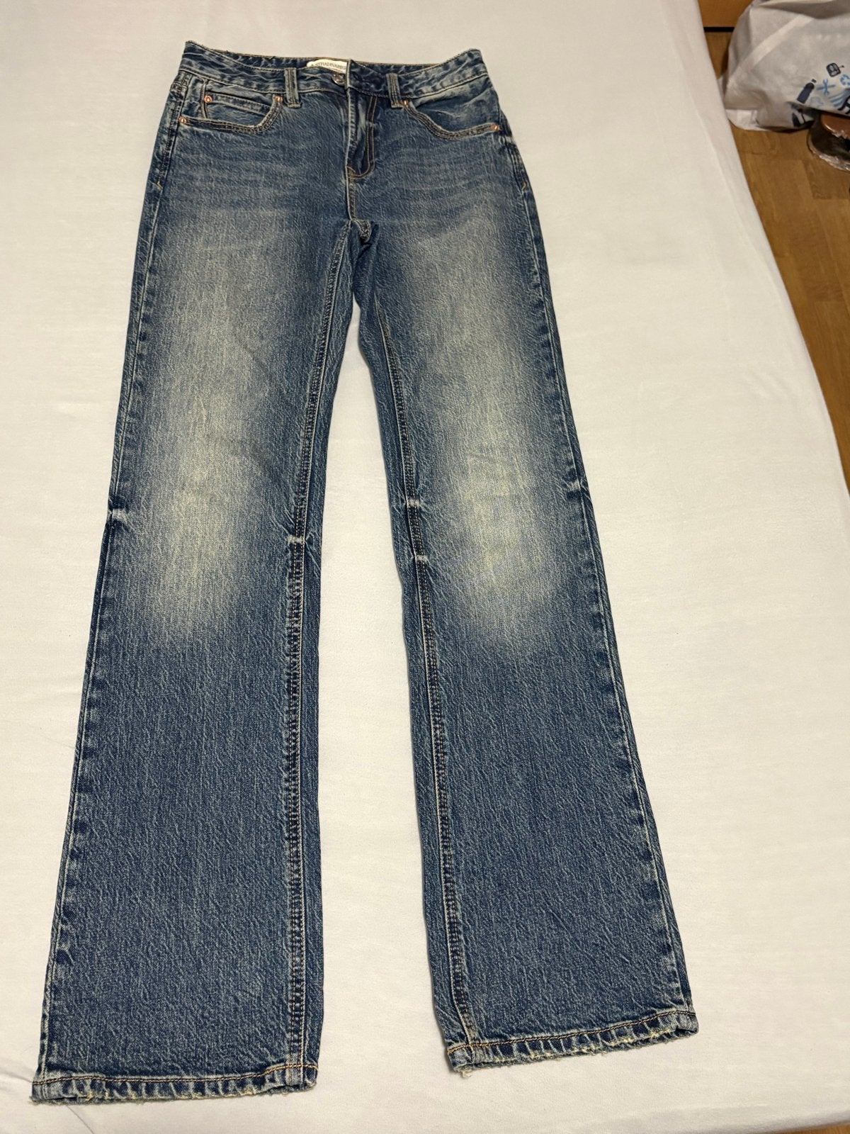 Stradivarius jeans maat 34, Ophalen of Verzenden, Zo goed als nieuw, Blauw, W27 (confectie 34) of kleiner