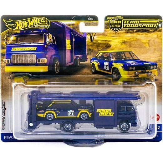Set Team Transport Fiat 131 Abarth #131 & Second Story Lorry, Tschuiten@hotmail.com, Duitsland, Auto, Hotwheels Premium Car Culture