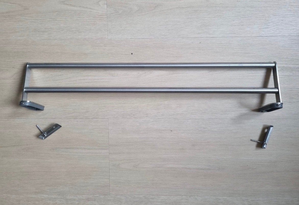 Ikea Grundtal (Brogrund) handdoekenstang (kapstok), Wandkapstok, Ophalen of Verzenden, Zo goed als nieuw, Minder dan 100 cm