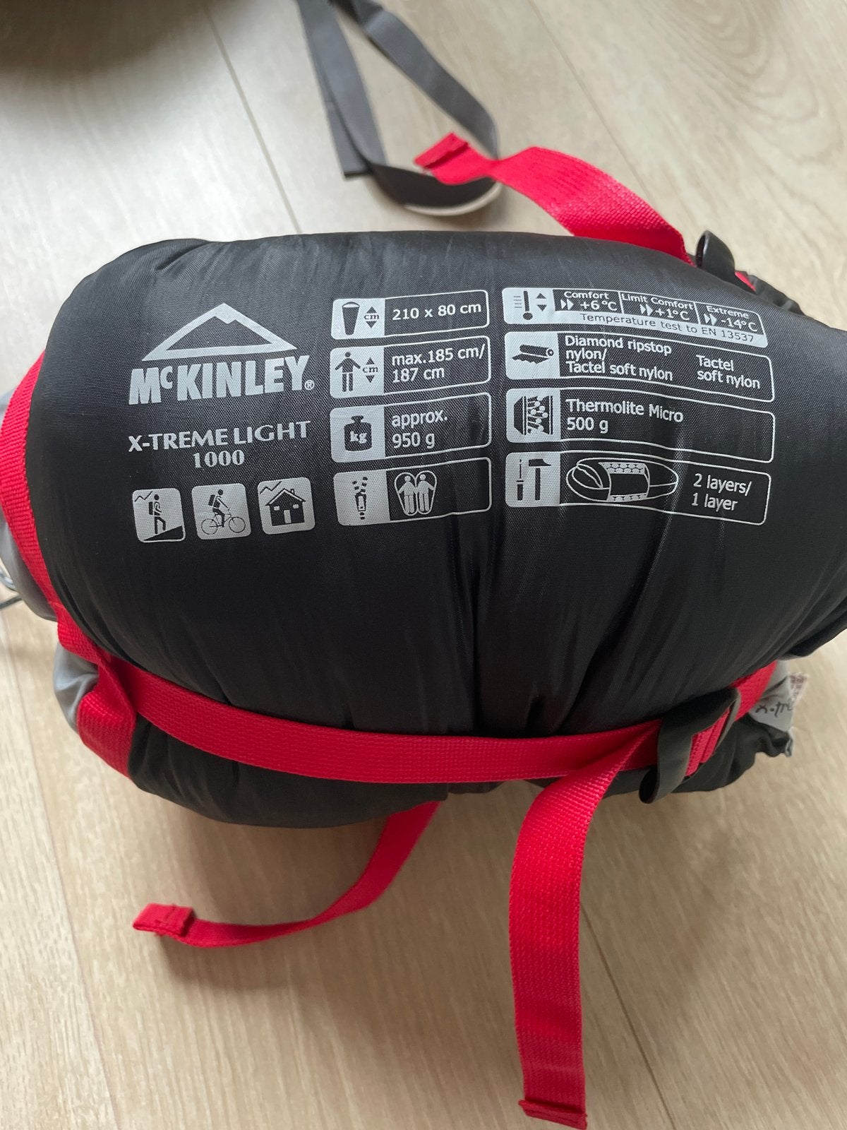 McKinley X-Treme Light 1000 mummyslaapzak, Ophalen of Verzenden, Gebruikt