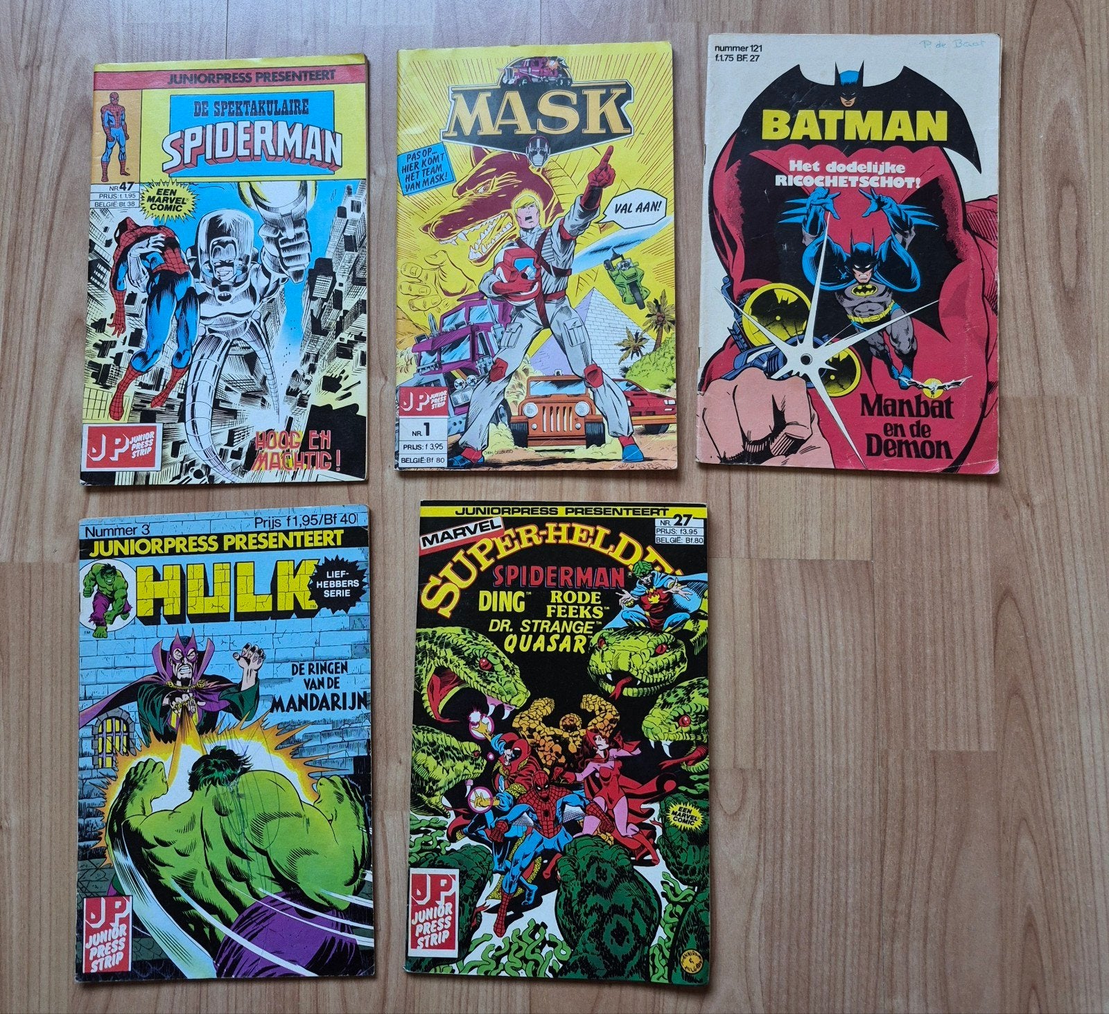 5 Juniorpress Comics: Spiderman, M.A.S.K., Batman, Hulk, Boeken, Strips | Comics, Gelezen, Meerdere comics, Amerika, Ophalen of Verzenden