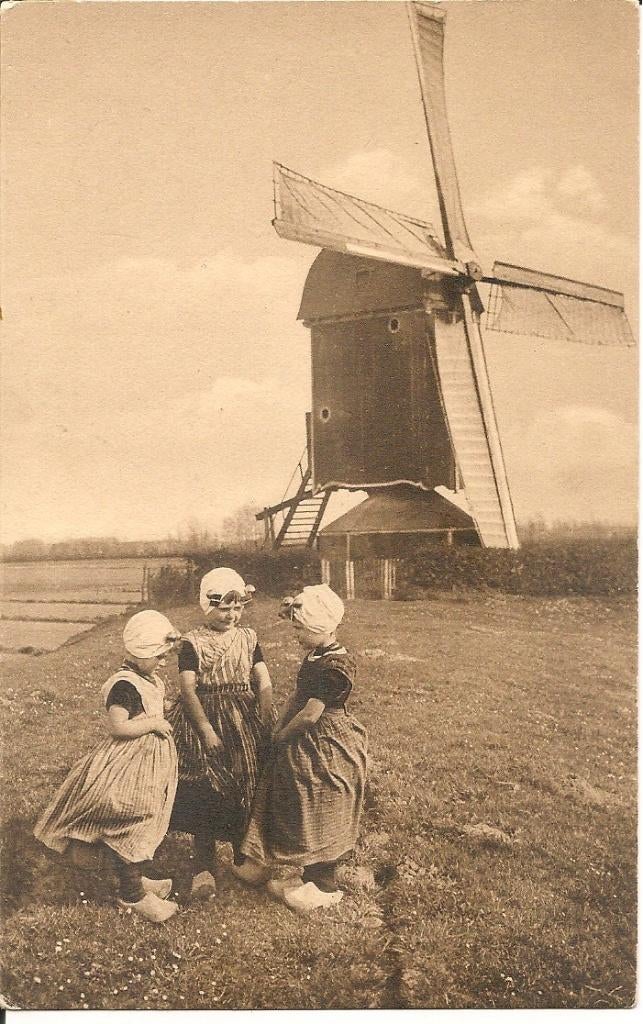 't Houten Molentje Zeeland Klederdracht., Ophalen of Verzenden, 1920 tot 1940, Ongelopen, Zeeland