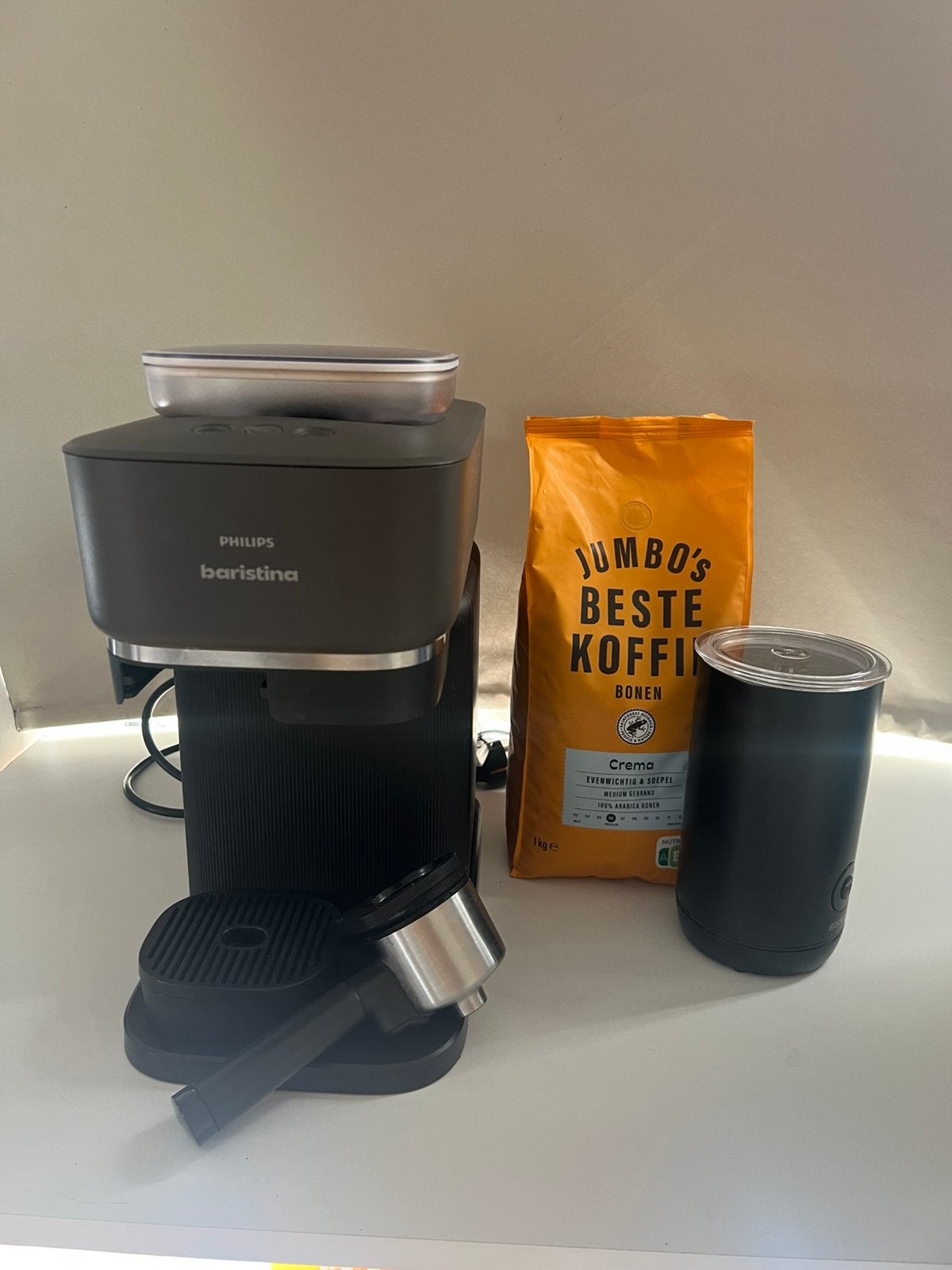 Philips Baristina met Brabantia melkopschuimer, Ophalen, Zo goed als nieuw, Philips, Philips