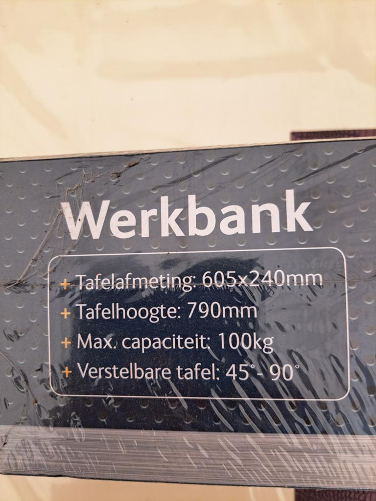 Duro Werkbank - Nieuw in doos, opvouwbaar en verstelbaar, Ophalen, Nieuw