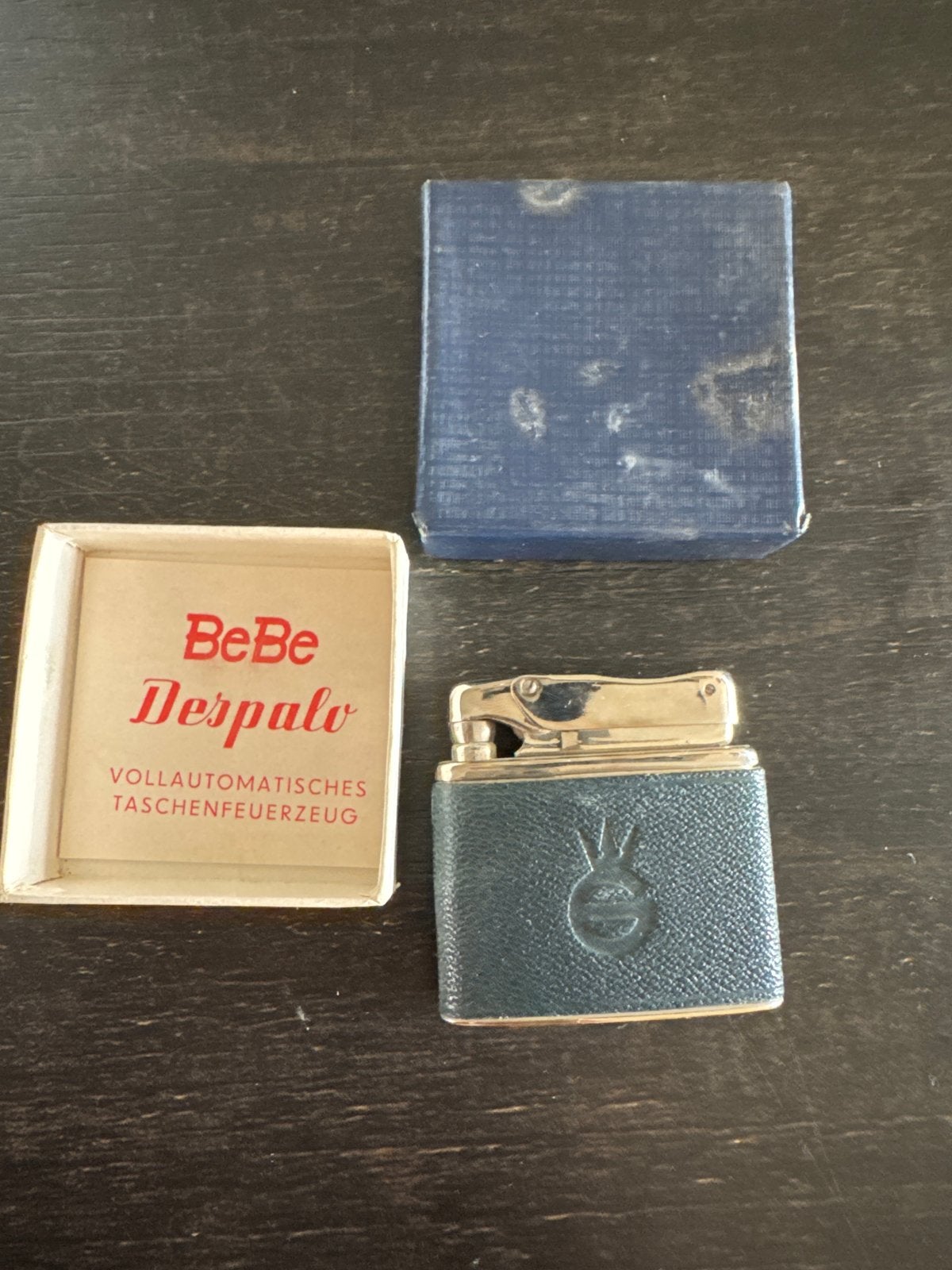 Vintage BeBe Despalo volautomatische aansteker in doosje, Ophalen of Verzenden, Gebruikt, Aansteker