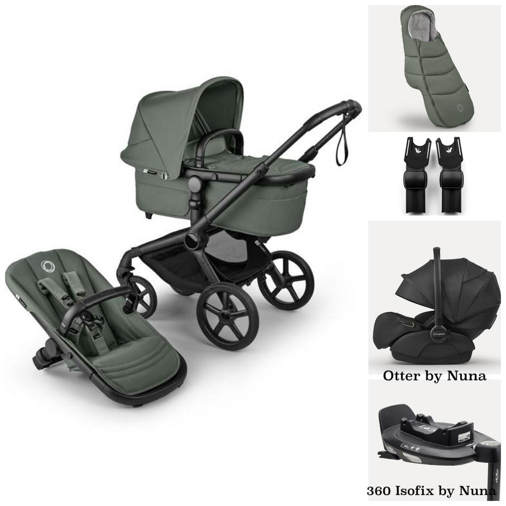 Bugaboo Fox 5 Renew bundel forest green NIEUW, Nieuw, Bugaboo, Ophalen of Verzenden, Combiwagen