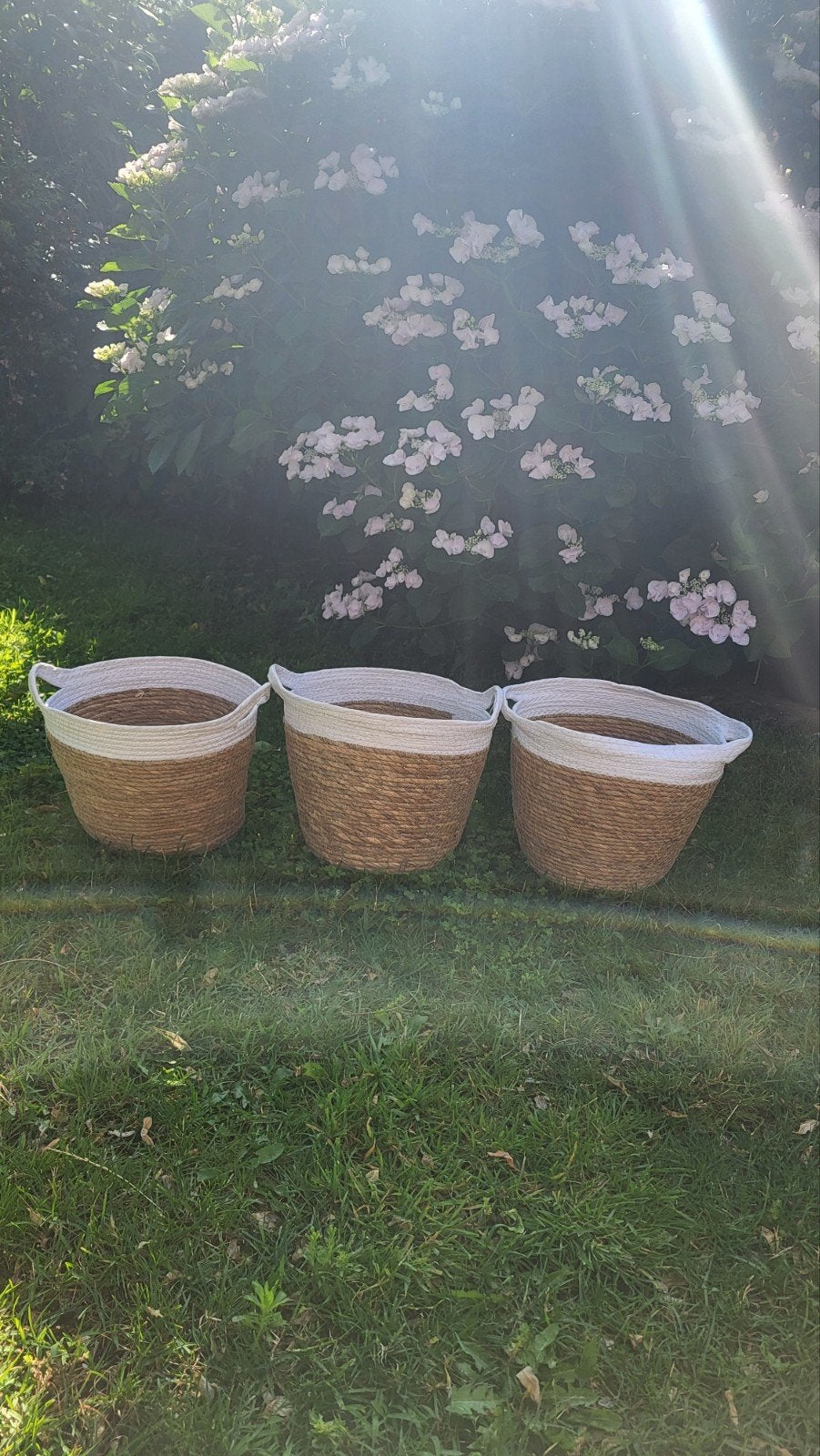 3 manden mandjes bruiloft wedding huwelijk, Ophalen of Verzenden, Zo goed als nieuw, Versiering, Geboorte of Huwelijk