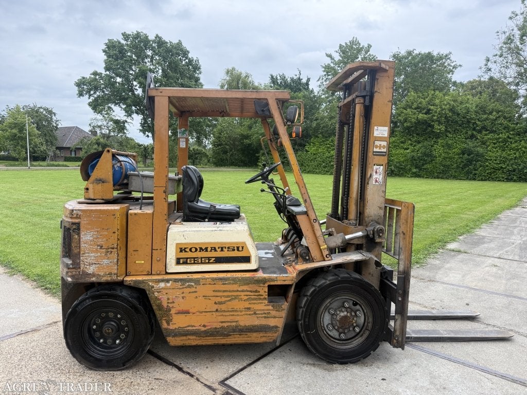 Komatsu 3.5 tonner lpg heftruck - nieuwe keuring, Zakelijke goederen, LPG, Komatsu, Heftruck, Ophalen of Verzenden