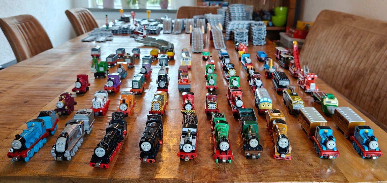 Grote Thomas de Trein collectie: treinen, rails en gebouwen, Ophalen of Verzenden, Gebruikt