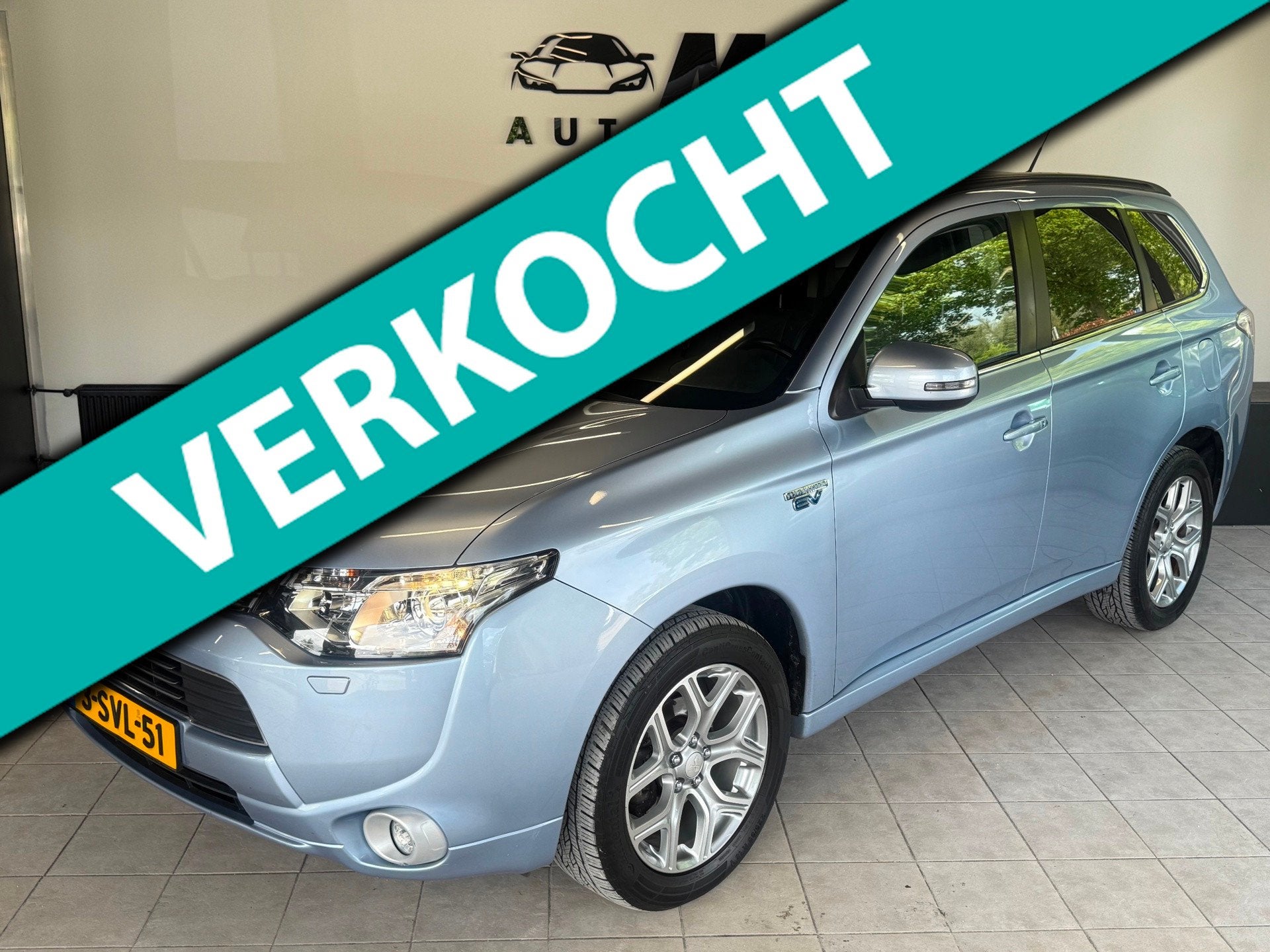 Mitsubishi Outlander 2.0 PHEV Instyle+ 2013 ECC/LEER/KM NAP!, Auto's, 4 cilinders, Blauw, Vierwielaandrijving, Hybride Elektrisch/Benzine