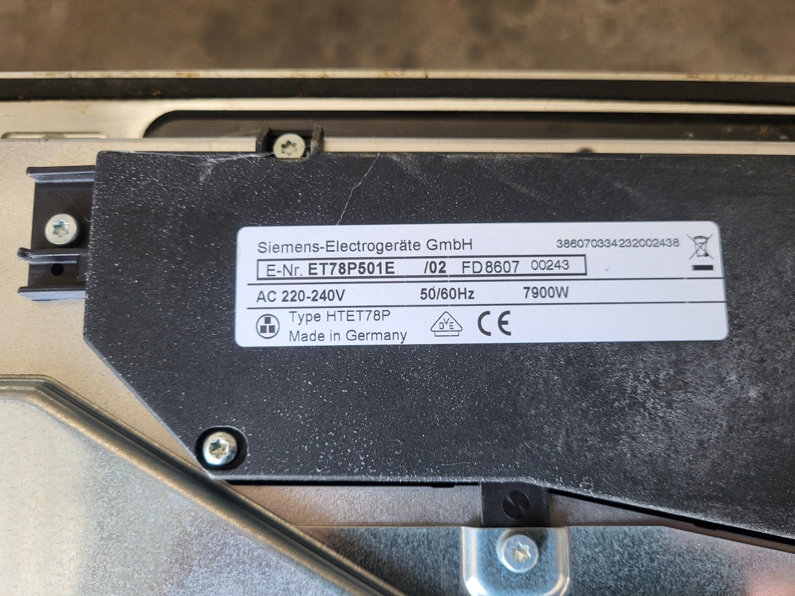 Siemens ET78P501E Keramische Kookplaat - Gebruikt, Witgoed en Apparatuur, Kookplaten, Ophalen, Gebruikt, Keramisch, 4 kookzones