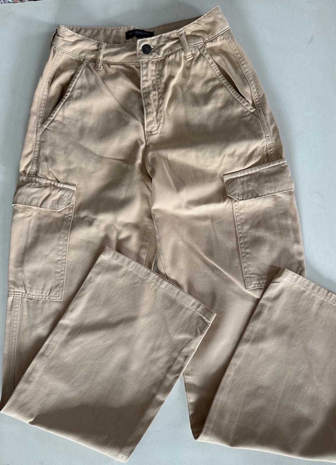 Beige cargobroek van My Jewellery Limited, maat XS, Beige, Ophalen of Verzenden, Zo goed als nieuw, Maat 34 (XS) of kleiner