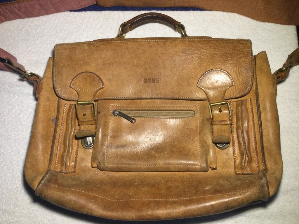 Bree Designer Collection Echtleder Vintage Umhängetasche, Ophalen of Verzenden, Gebruikt, Bruin, Schoudertasje