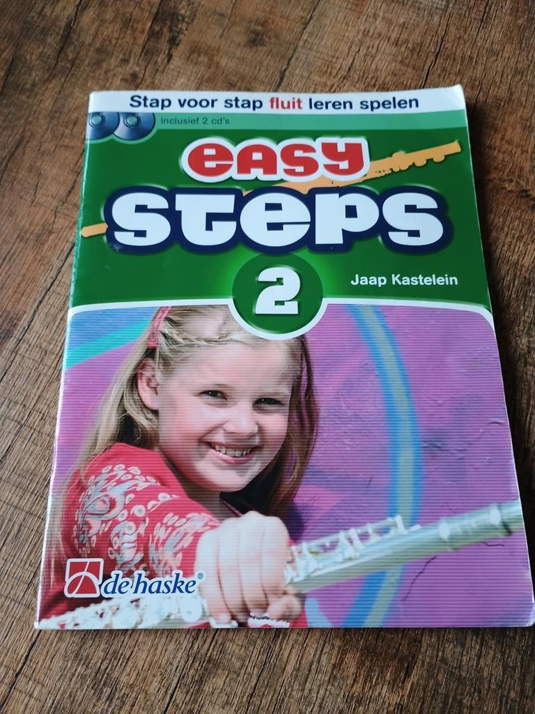 Easy Steps - Fluit - Inclusief 2 CD's, Ophalen of Verzenden, Gebruikt, Les of Cursus