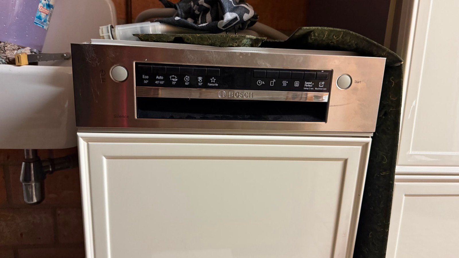 Bosch inbouw vaatwasser, Witgoed en Apparatuur, Vaatwasmachines, Ophalen, Gebruikt, Inbouw, Minder dan 85 cm