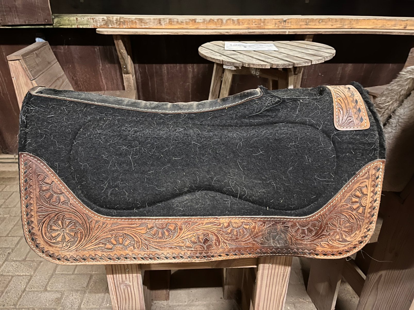 Westernpad met tooling, Ophalen of Verzenden, Gebruikt