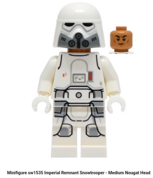 lego star wars minifiguur sw1535 en sw1536 Snowtroope, Star Wars, Lego, Ophalen of Verzenden, Zo goed als nieuw