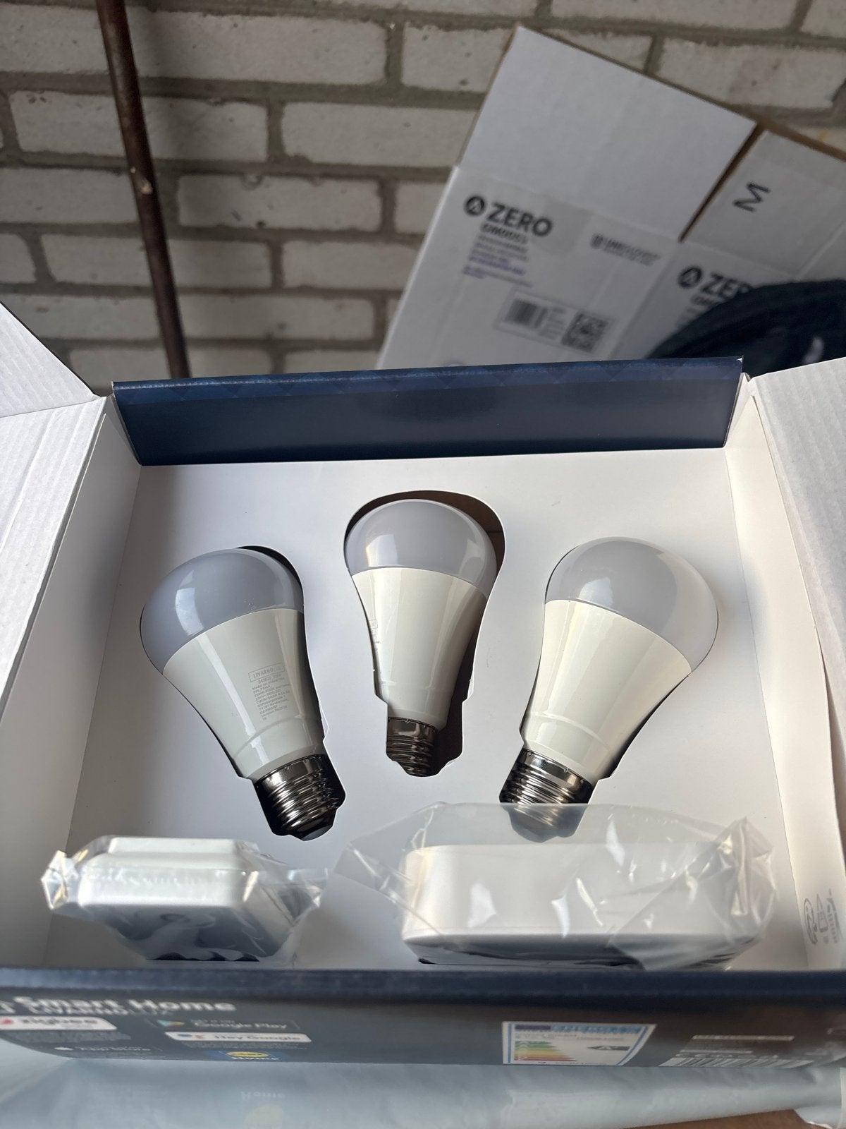 Smart Home LivarnoLux LED Lampen Starterset E27, Led-lamp, Meerkleurig, 60 watt of meer, Lidl