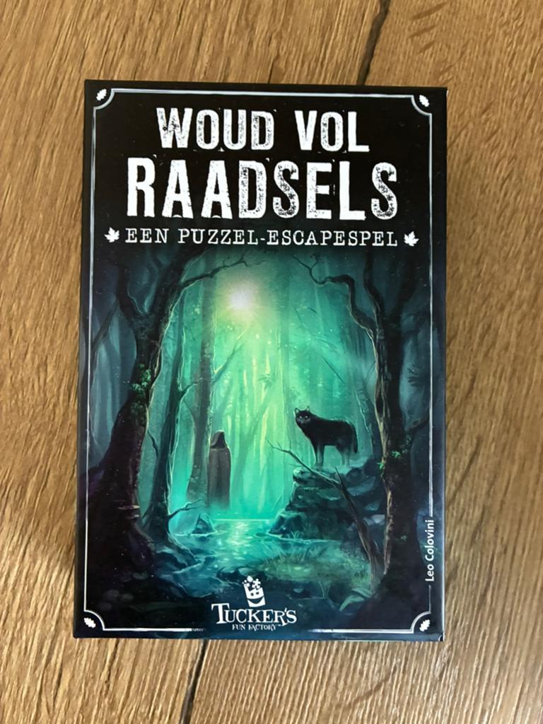 Woud Vol Raadsels: een puzzel-Escapespel, Een of twee spelers, Ophalen of Verzenden, Zo goed als nieuw