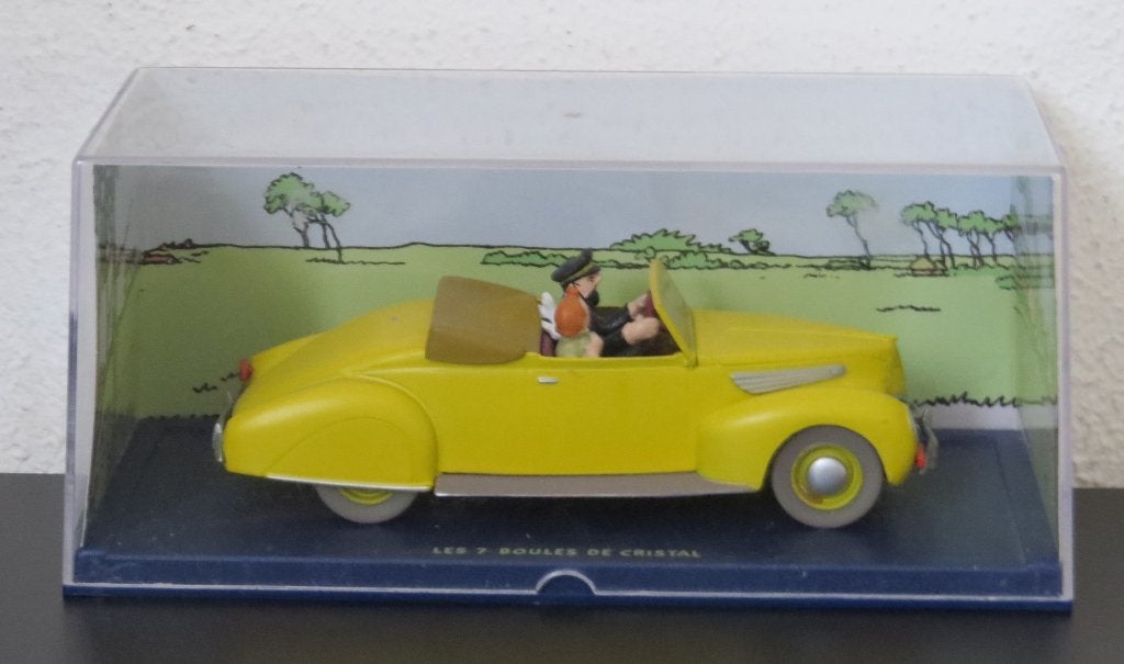Kuifje auto, Ophalen of Verzenden, Kuifje, Zo goed als nieuw, Beeldje of Figuurtje
