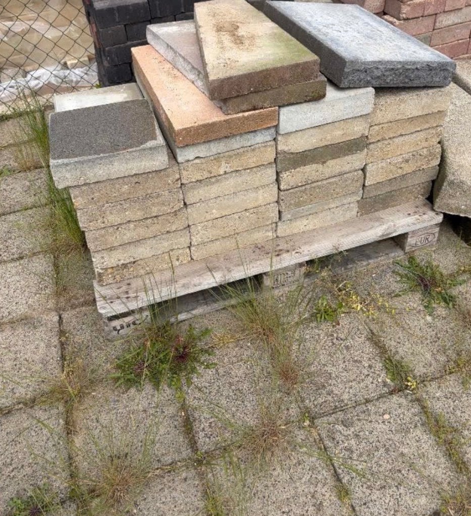 Klinker  tegels en bandjes, Tuin en Terras, Tegels en Klinkers, Ophalen, Gebruikt, Klinkers, Minder dan 5 m²