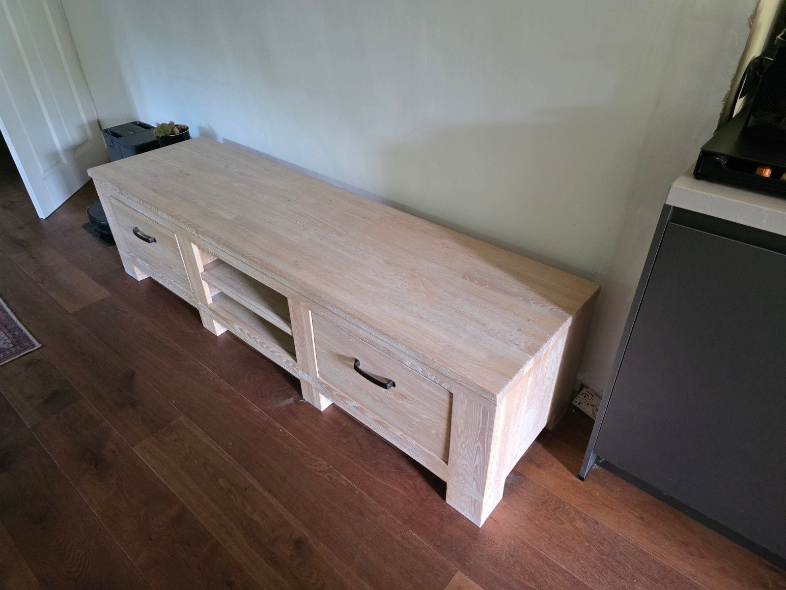 Eikenhouten TV-meubel, dressoir en servieskast set