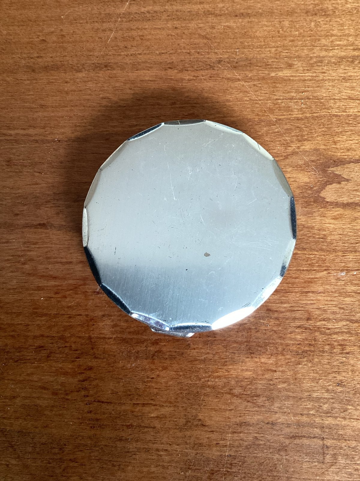 Vintage Ongemerkte Poederdoos Compact, Gebruikt, Gehele gezicht, Ophalen of Verzenden, Toebehoren