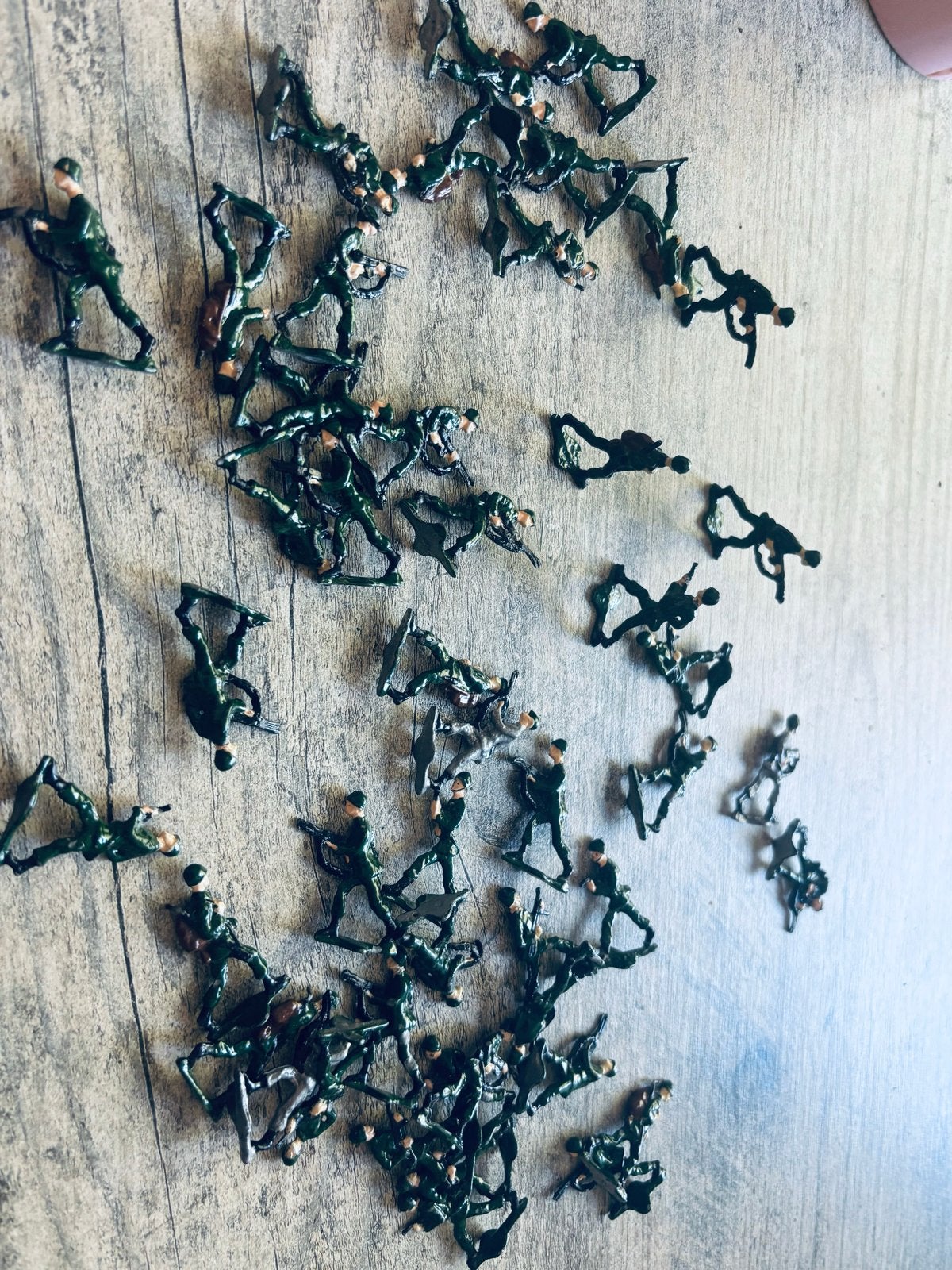 50 stuks Verzameling Tinnen Soldaatjes - Vintage Speelgoed, Ophalen of Verzenden