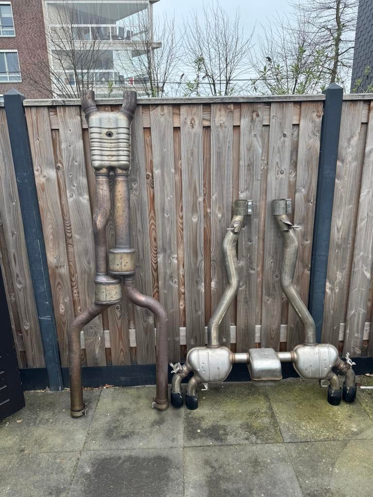 Originele BMW M5 F90 uitlaat (midden + eind) complete set, Ophalen, Gebruikt, BMW