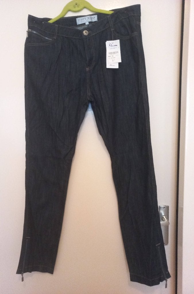 Nieuwe Fitt Jeans Basic collection Miss Etam, Blauw, Maat 42/44 (L), Nieuw, Ophalen of Verzenden