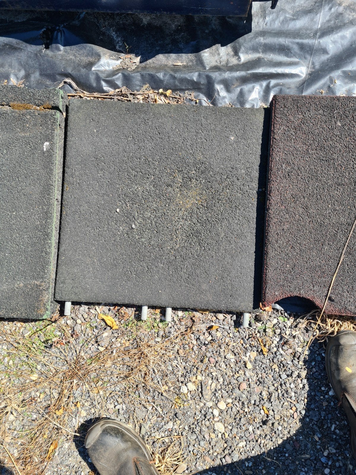 rubber tegels, Ophalen, Gebruikt, Overige typen, Rubber